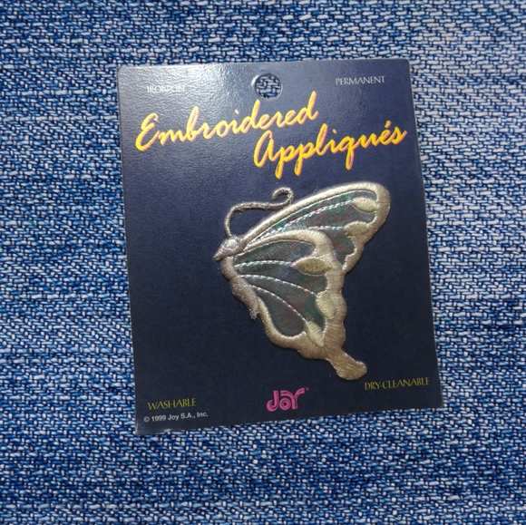 Y2K Fluorescent Butterfly Iron-On Patch 🦋🌴 - Picture 1 of 4